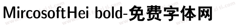 MircosoftHei bold字体转换